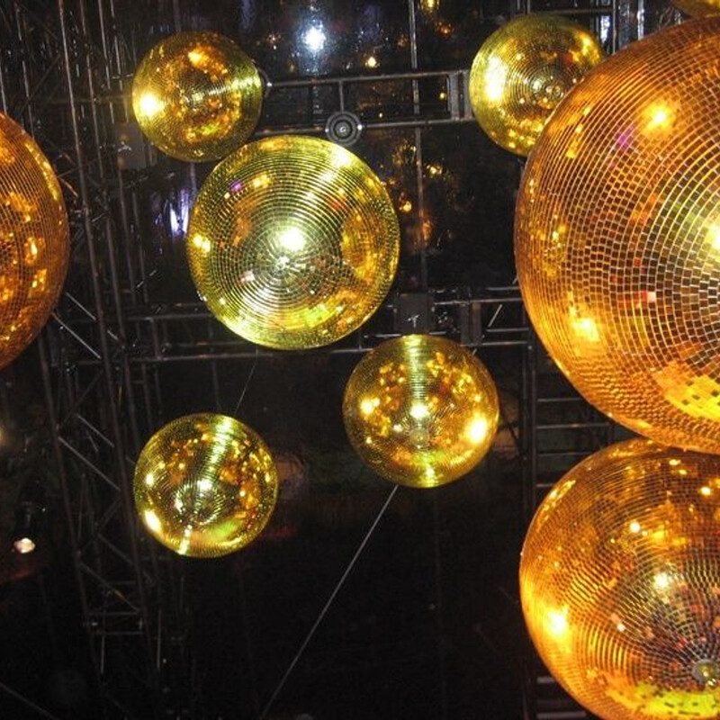 Gold Mirror Balls